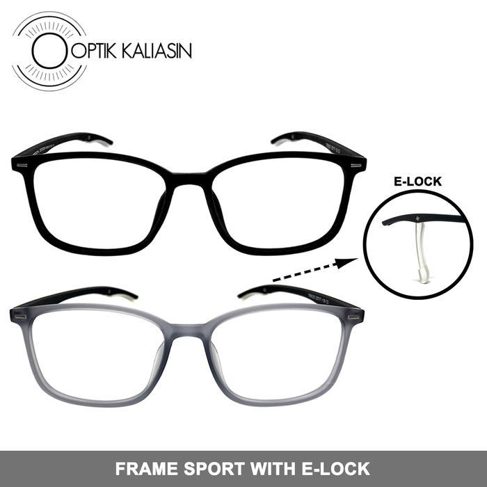 Frame Kacamata Olahraga Sport Pria Elastis Lentur Ringan 8025B Pasti Ori