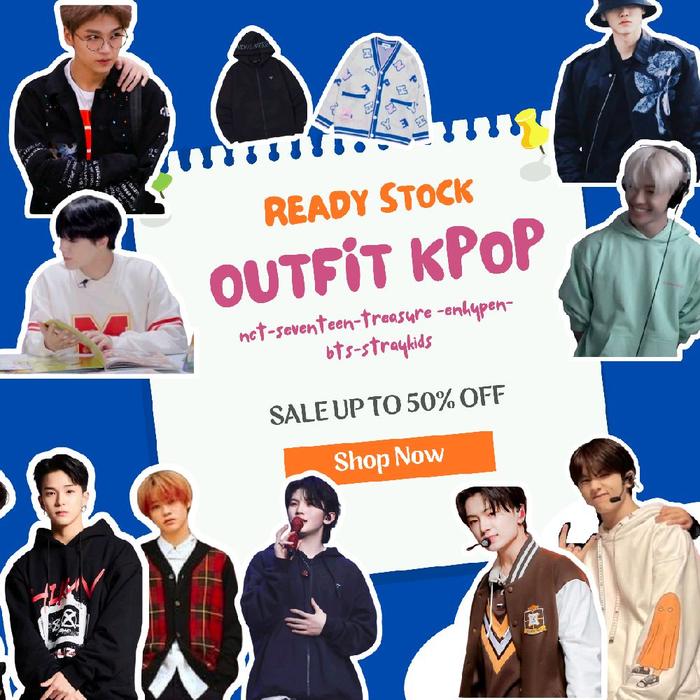 SALE READY STOCK - OUTFIT KPOP NCT SEVENTEEN TREASURE STRAY KIDS ENHYPEN BTS SVT SKZ NCT DREAM 127 H