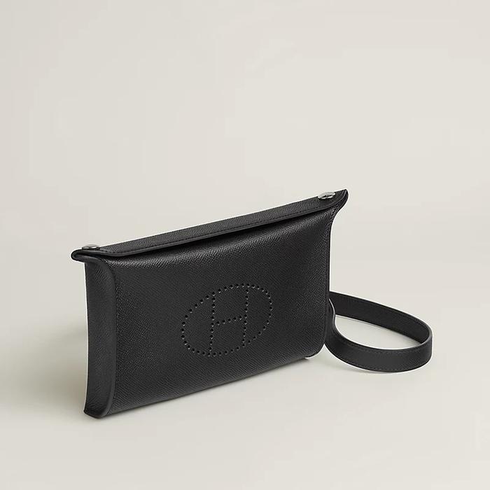 Tas Premium Wanita,Tas messenger,HERMES,Hermes Videpoches shoulder bag,black