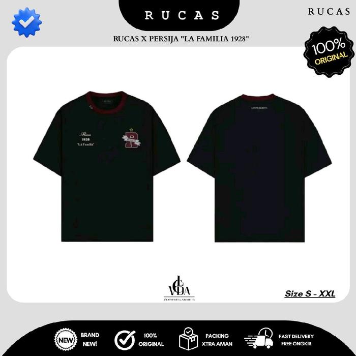 RUCAS X PERSIJA LA FAMILIA 1928 TRIBUTE TO JAKARTA TEE [ ORIGINAL ] Limited Kaos Pria Oversize T-Shi