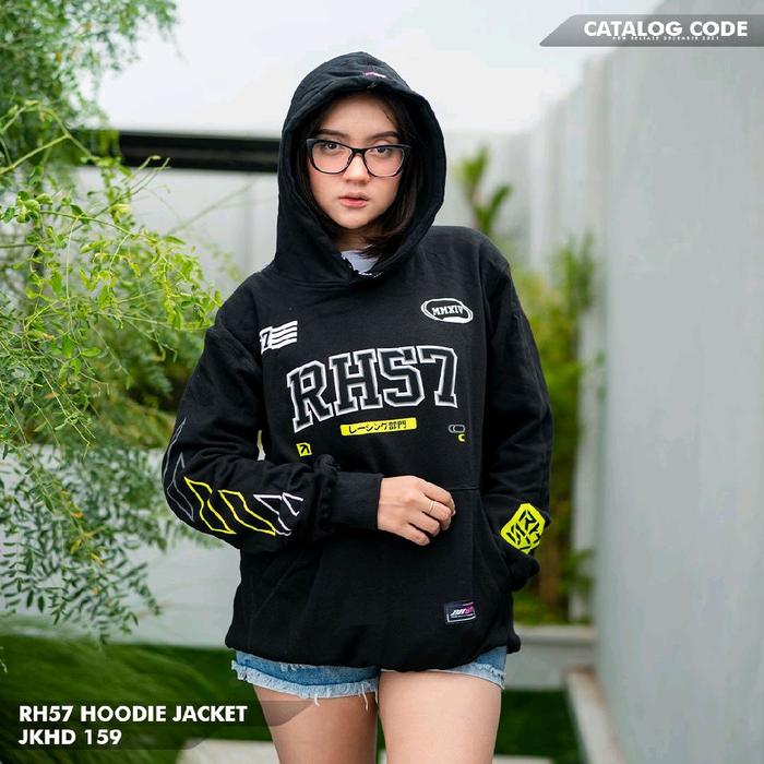 Jaket Hoodie RH57 JKHD 159 I Cotton Fleece Pria Wanita Original RH57