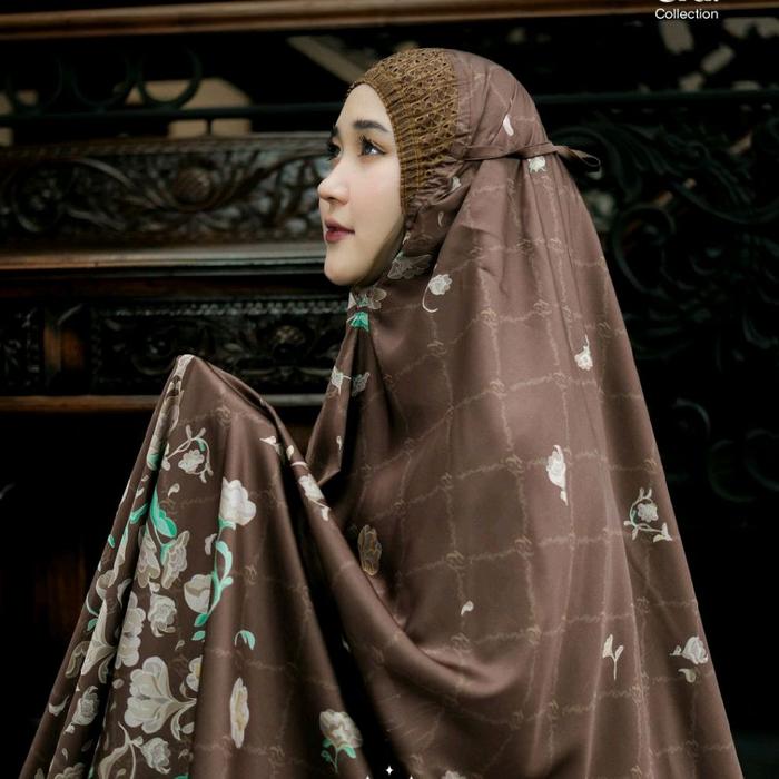 Kazami - Mukena / Telekung Ainun Printing Motif Bunga