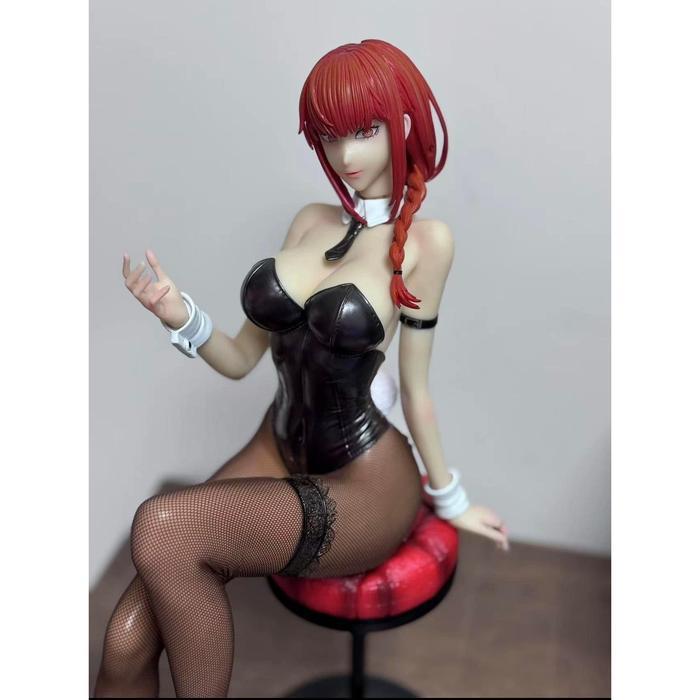 In Stock 1/4 40Cm Chainsaw Man Anime Figures Makima Figures Pvc Statue Collection Model Desk Ornamen