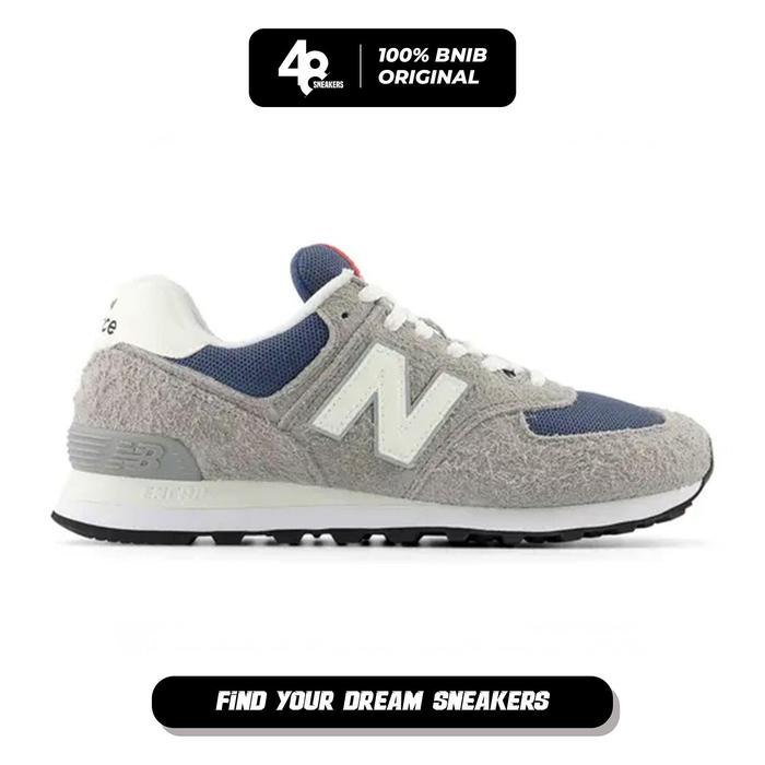 Sepatu Sneakers Unisex New Balance 574 Grey Navy (U574GWH) Original