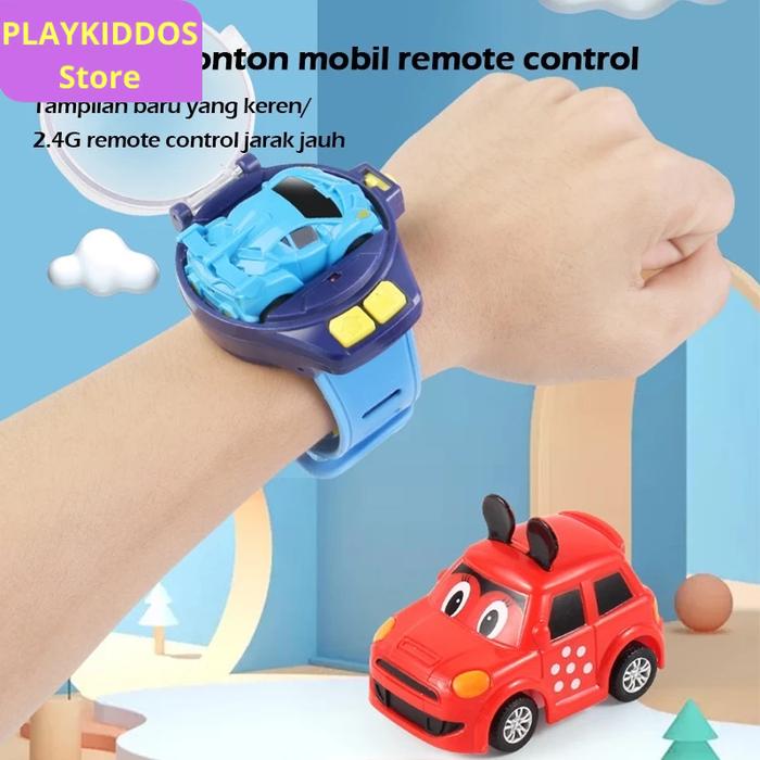 NEW Mainan Jam Tangan Mobil Mini Anak Remote Control Jam Tangan + Mobil Remot Control Jam Tangan Ana