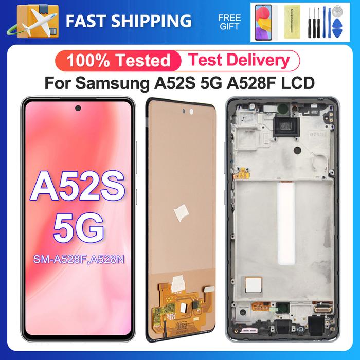 A52S LCD 100% Test For Samsung Galaxy A52s 5G SM-A528B A528N LCD