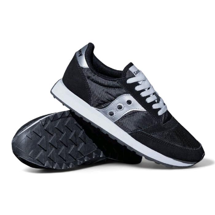 SEPATU SAUCONY JAZZ VINTAGE BLACK SILVER