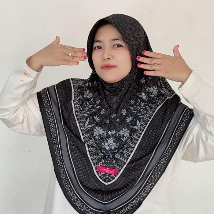 ZhiadHijab - Motif Sublime Printing Kerudung Instan Kekinian,Jilbab Instan Wanita,Kerudung Bergo Dew