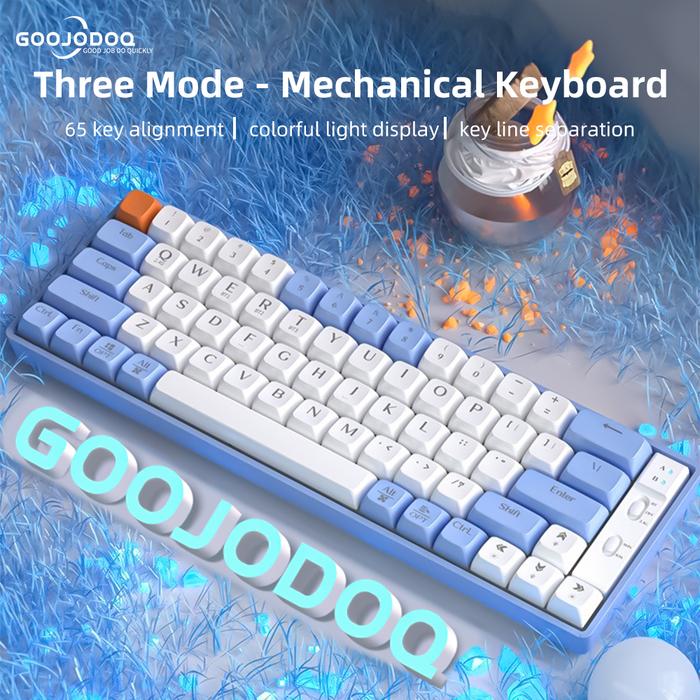 Wireless bluetooth Mechanical Keyboard Gaming Keyboard PBT Keycaps