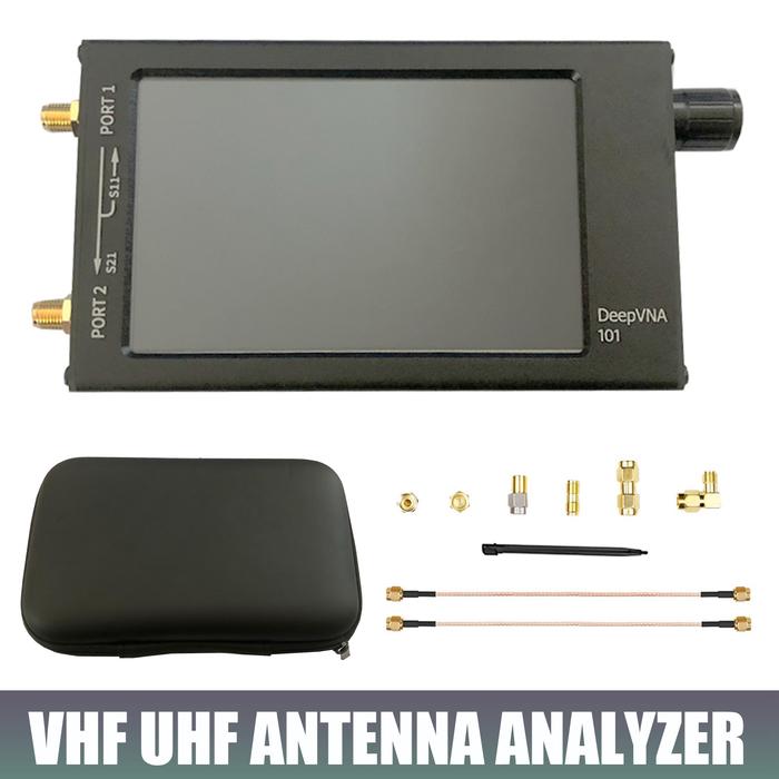 10k - 1.5GHz 4.3 inch SWR Meter VHF UHF Antenna Analyzer IPS LCD +