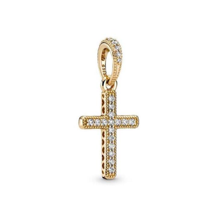2024 New 925 Silver Jesus Cross The Holy Bible Pendant Charms Beads Fit DIY Original 3mm-5mm Bracele