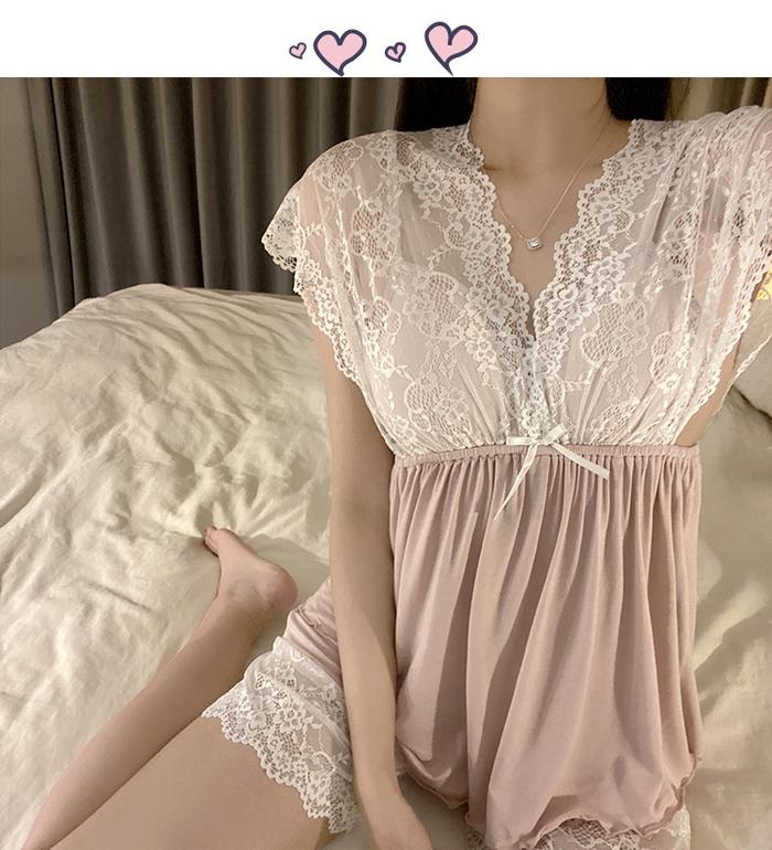 LUXLACE WEAR KARLIE Premium Baju Tidur Wanita Dewasa Bahan Polyester Renda Lingerie Sexy Jumbo Bigsi