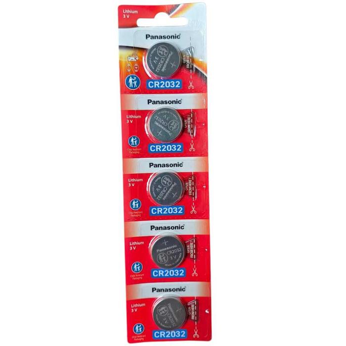 ( 1 LEMBAR ) BATRE PANASONIC CR 2032 ORIGINAL BATTERY REMOT BATERAI JAM TANGAN BATRE TIMBANGAN