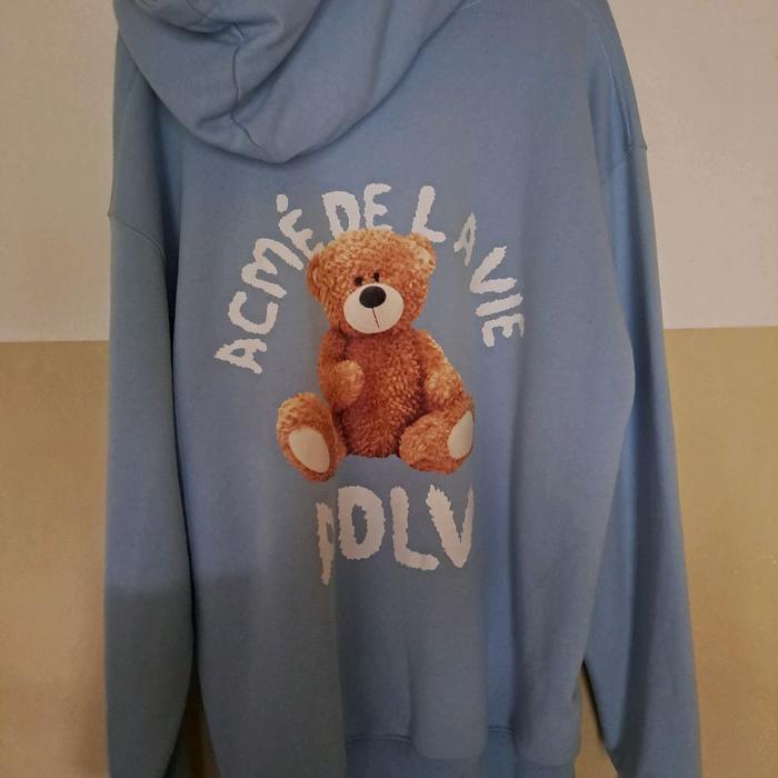 ADLV Hoodie Teddy Bear Blue