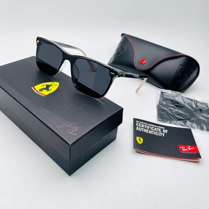 new kacamata sangglass hitam RAYBAN006 edition FERRARI 7720 polarized + UV400 antiradiasi / kacamata