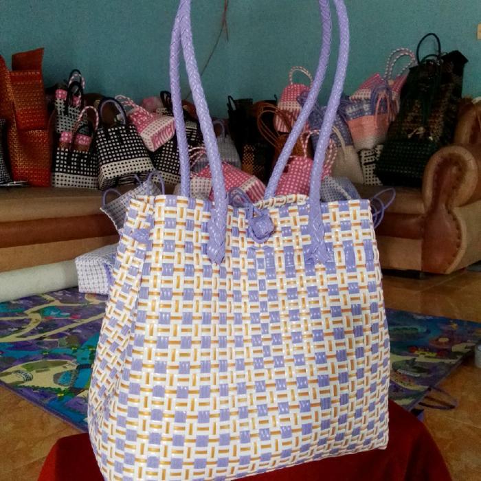 tas jali premium/ muat beras 5kg /buat jalan-jalan/belanja Plastik Anyaman