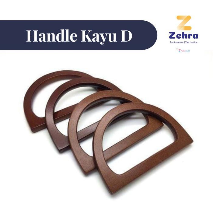 HEMAT Sepasang Handle Tas Kayu | Gagang Tas Kayu | Handle Kayu