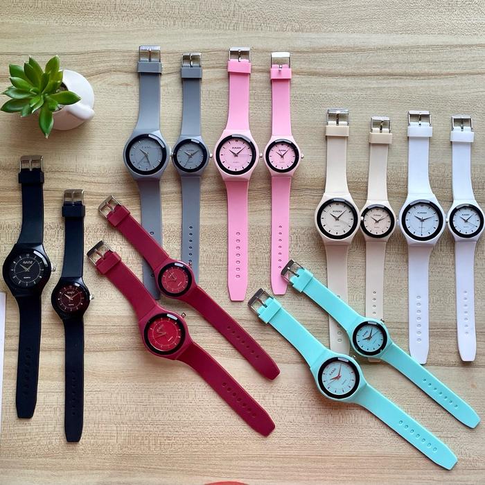 jam tangan couple fashion simple dapet 2 jam tangan
