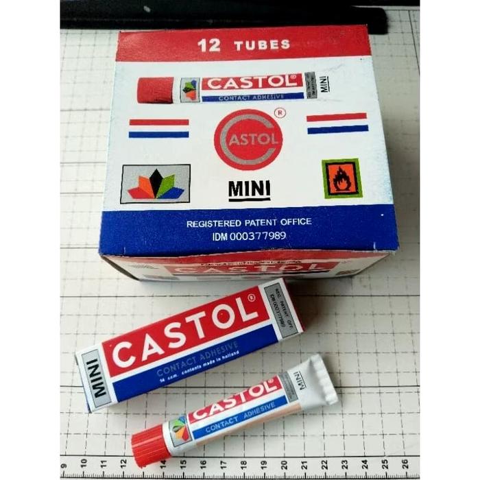 New Arrival (1 Lusin / 12 Pcs) LLem Karet Lem Sepatu Dllem Castol Mini 14Cc -