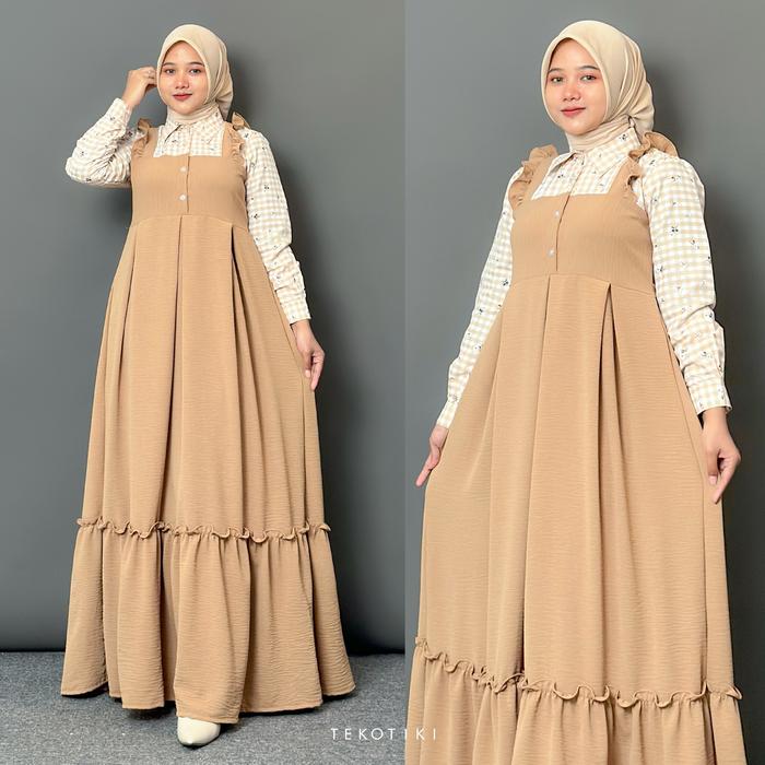 Eliza Dress Busana Muslim Wanita // Outfit Remaja Dewasa Wanita By Esha Scarf