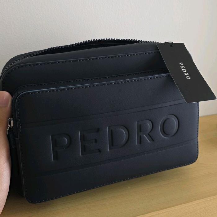[PRELOVED] PEDRO FLYNN CASUAL SLING BAG - NAVY