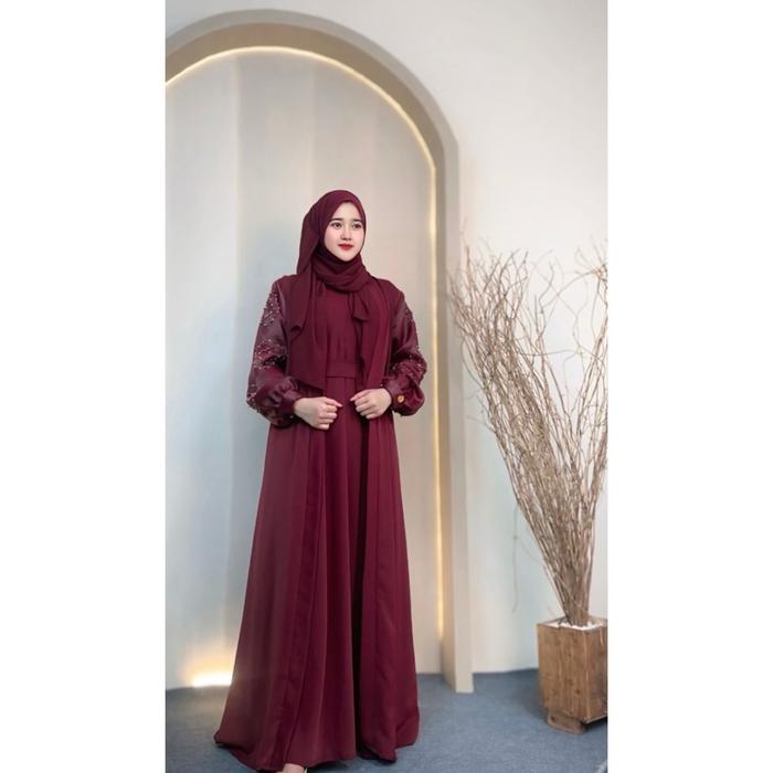 Ajwa Abaya 3 in 1_Bahan premium