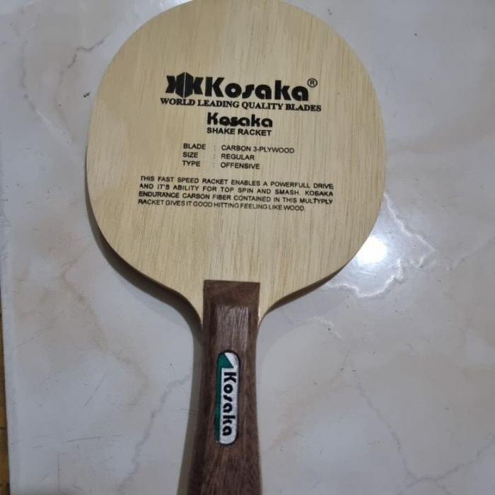 Kayu Bet Pingpong Kosaka Black Carbon 82g