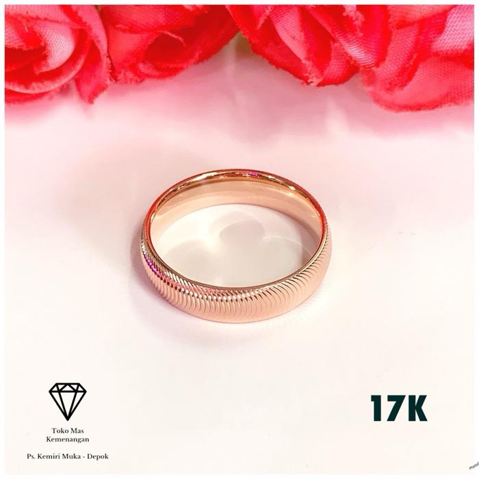 Cincin Ring Gepeng Holo Ukir