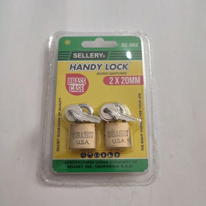 Gembok Koper Sellery 2 Pcs (Keylike)