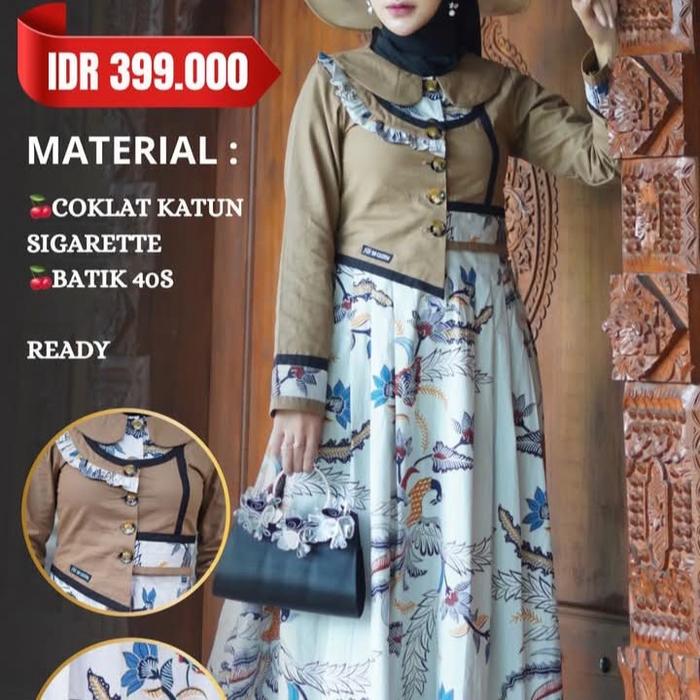 Gamis SR cloth Nirmala motif batik Wanita