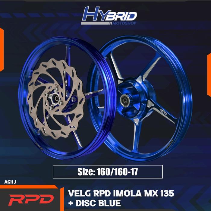 VELG RPD Imola Jupiter mx new / LC 135 Casting wheel 160/160 ring 17 plus disc tdr