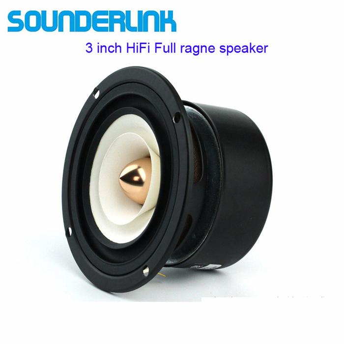 2PCS/LOT Sounderlink 3'' Full Range frequency Speaker 3 inch 90MM