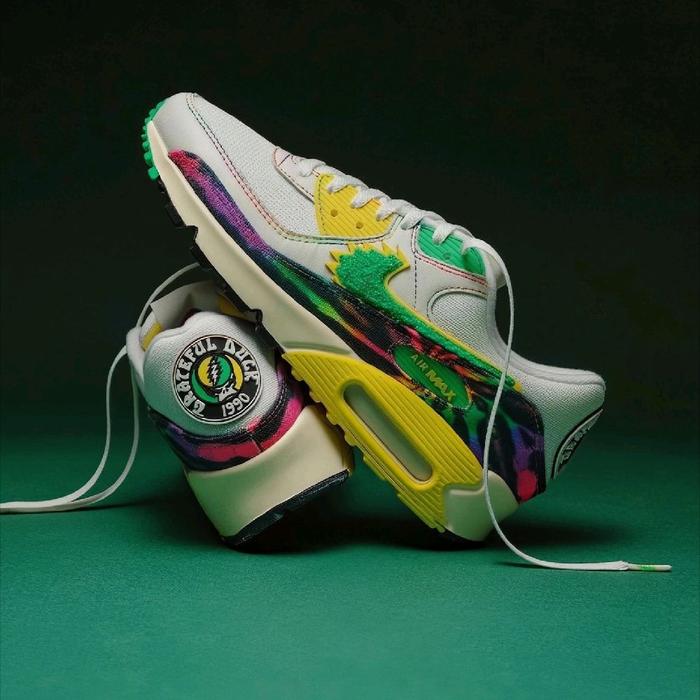 Grateful Dead x Nike Air Max 90 x University of Oregon Ducks Original 100%