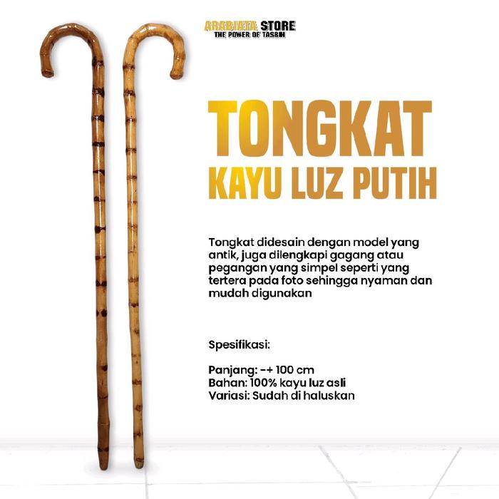 Tongkat Kayu Luz Putih Tongkat Nabi