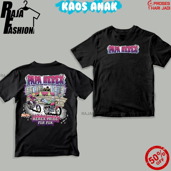 Kaos Anak Racing Mesin Herex - Kaos Anak Pria  Distro Herex Style Motor CB GL MP Tiger