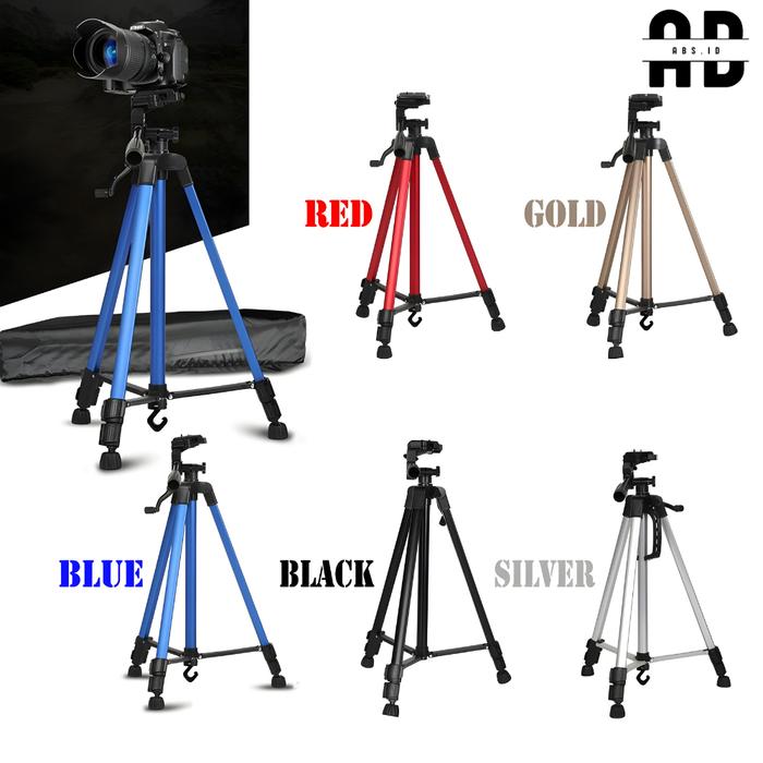 TRIPOD CAMERA 3366 YUNTENG ORIGINAL TRIPOD + HOLDER HP CAMERA DV SLR PORTABLE LIVE FULL LIGHT BRACKE