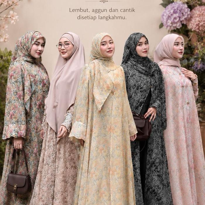 Pre ORDER DP BLOOME ABAYA BY KAZAMI