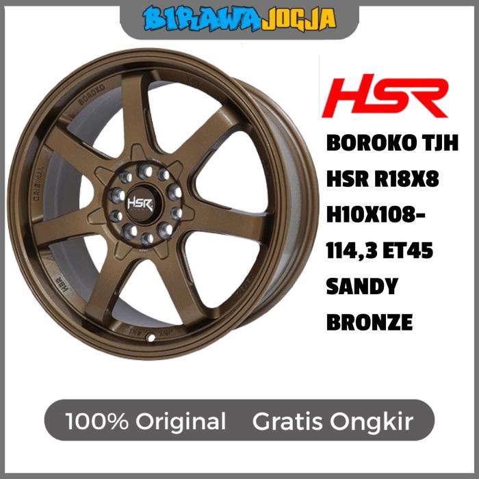 PELEK MOBIL HSR BOROKO TJH RING 18 WARNA BRONZE H5X108 5X114 UNTUK JAECOO J5 OMODA E5 XPANDER ACCORD