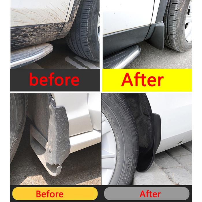 4Pcs Mud Guard Vios 2014-2021/ Karpet Lumpur Toyota Vios/ Karpet Ban Vios MudGuard Vios 2014-2021 Sp