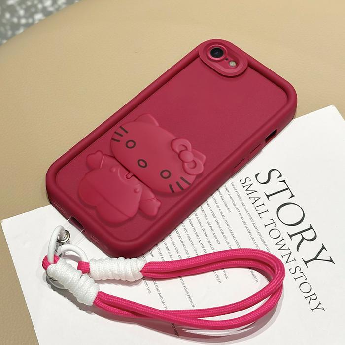 Casing Hp untuk iPhone 6 6s 6 Plus 6s Plus 7 8 7 Plus 8 Plus X Xs Xs Max Xr Case Casing Kucing Pendu