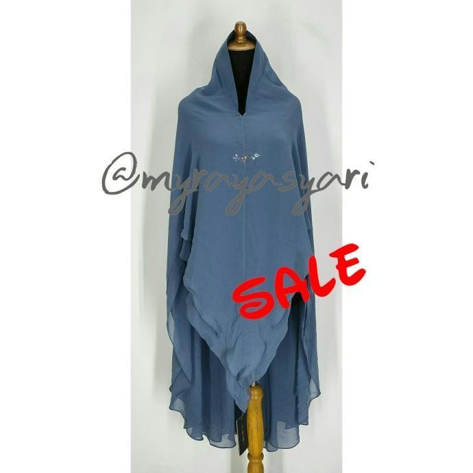 Ready Stok Khimar Sisesa Sumayya Regatta Blue Sale Original