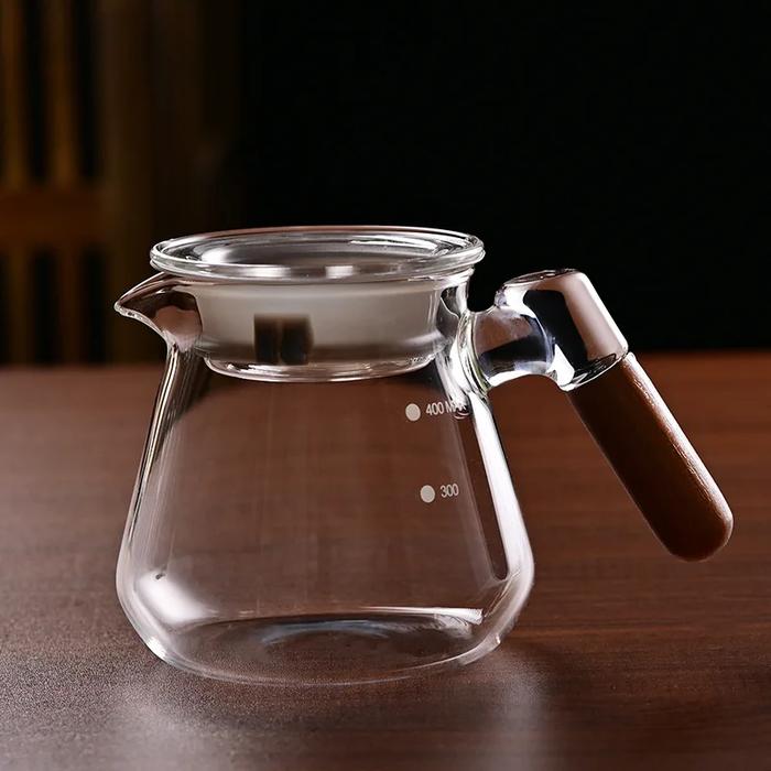 Teko kopi kaca borosilikat tinggi, panci berbagi kopi, teko rumah