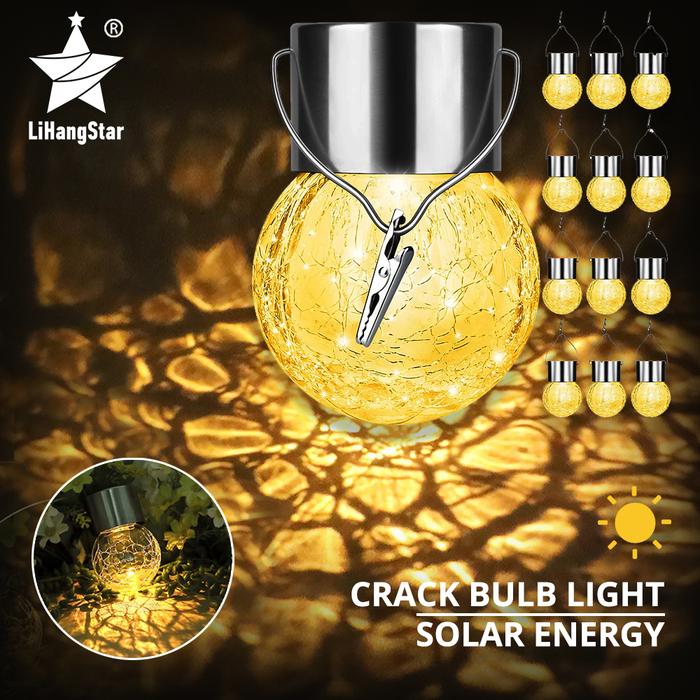 Lampu Surya Kaca Rusak Bola Lampu Dekorasi Luar Ruangan Tahan Air