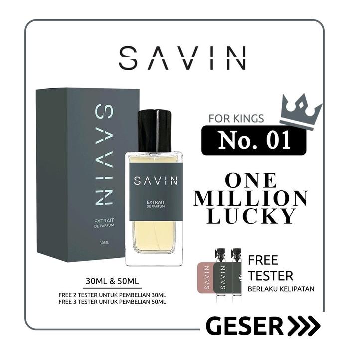 SAVIN PARFUM No. 01 One Million Lucky parfume cowok laki-laki - 