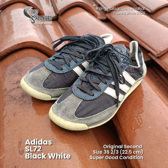 Adidas SL72 Hitam Putih Sepatu Sneakers Original
