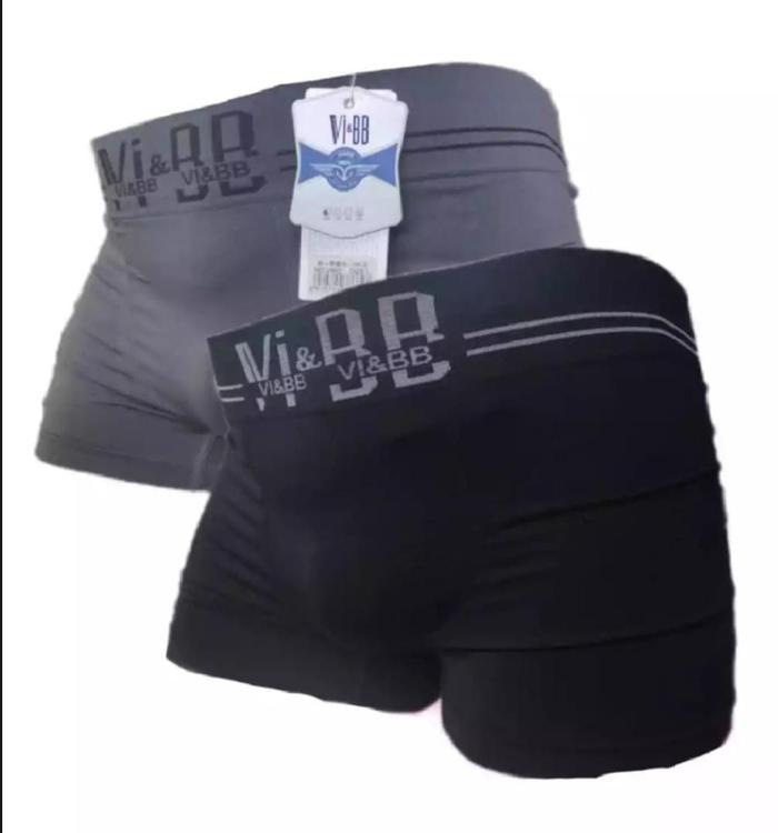 PROMO 3 PCS CELANA PRIA/CELANA PRIA MODEL VI& BB Segi 4 Warna Rand dalam om Bahan Katun Spandex Nyam