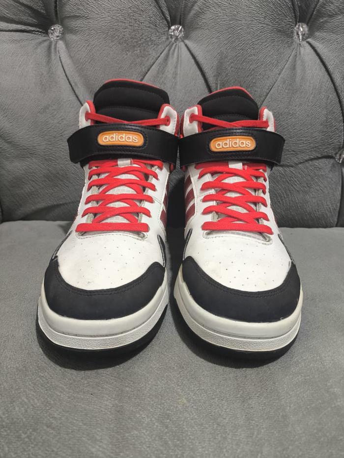 Adidas Postmove Mid White Red Sepatu Basket