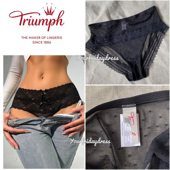 Lace High Waist Cheeky Panty by Triumph International Lingerie HW Underwear Cd CD Tummy Trim Celana 