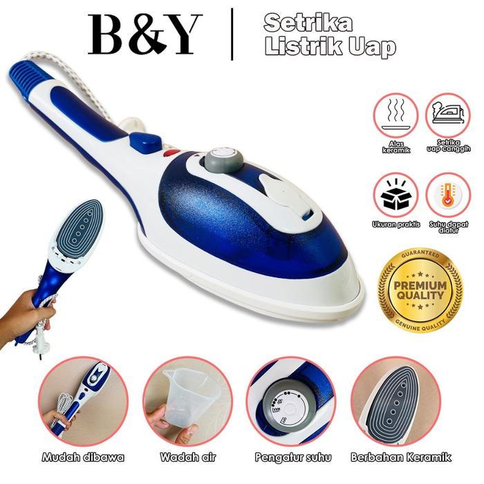 Setrika Listrik Uap Mini Steamer Iron Purple Setrika Portable Steam Iron Mini Gosokan Uap Mini