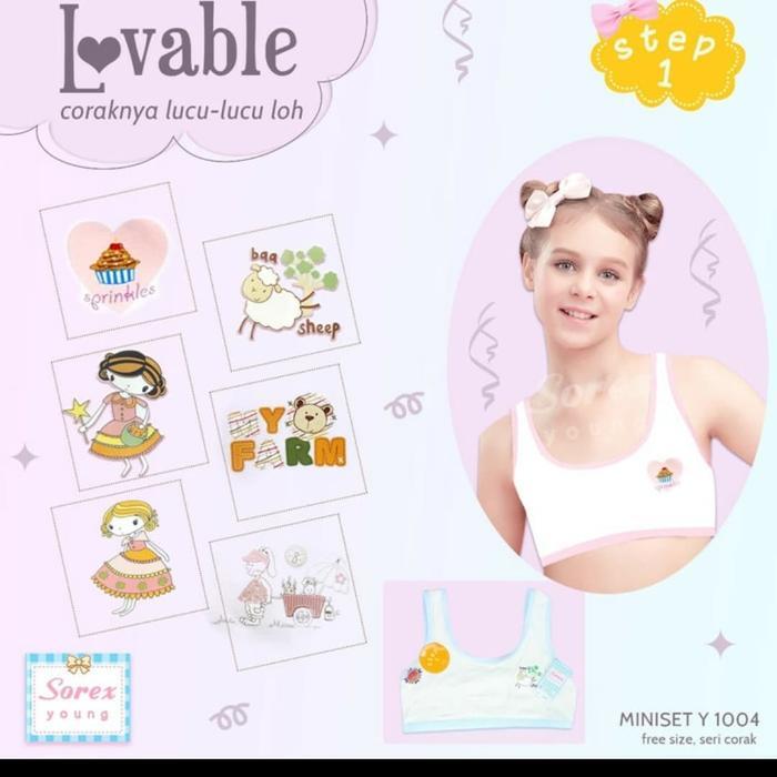 PREMIUM miniset step 1sorex y1004 / 1004 bahan katun pakaian dalam anak cewek